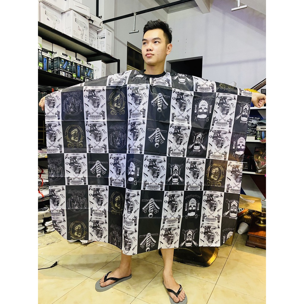 Áo Choàng ĐT, Khăn Choàng Cắt Tóc BarBer Chuyên Nghiệp