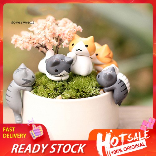 6 Mô hình chú mèo mini xinh xắn cho trang trí tiểu cảnh