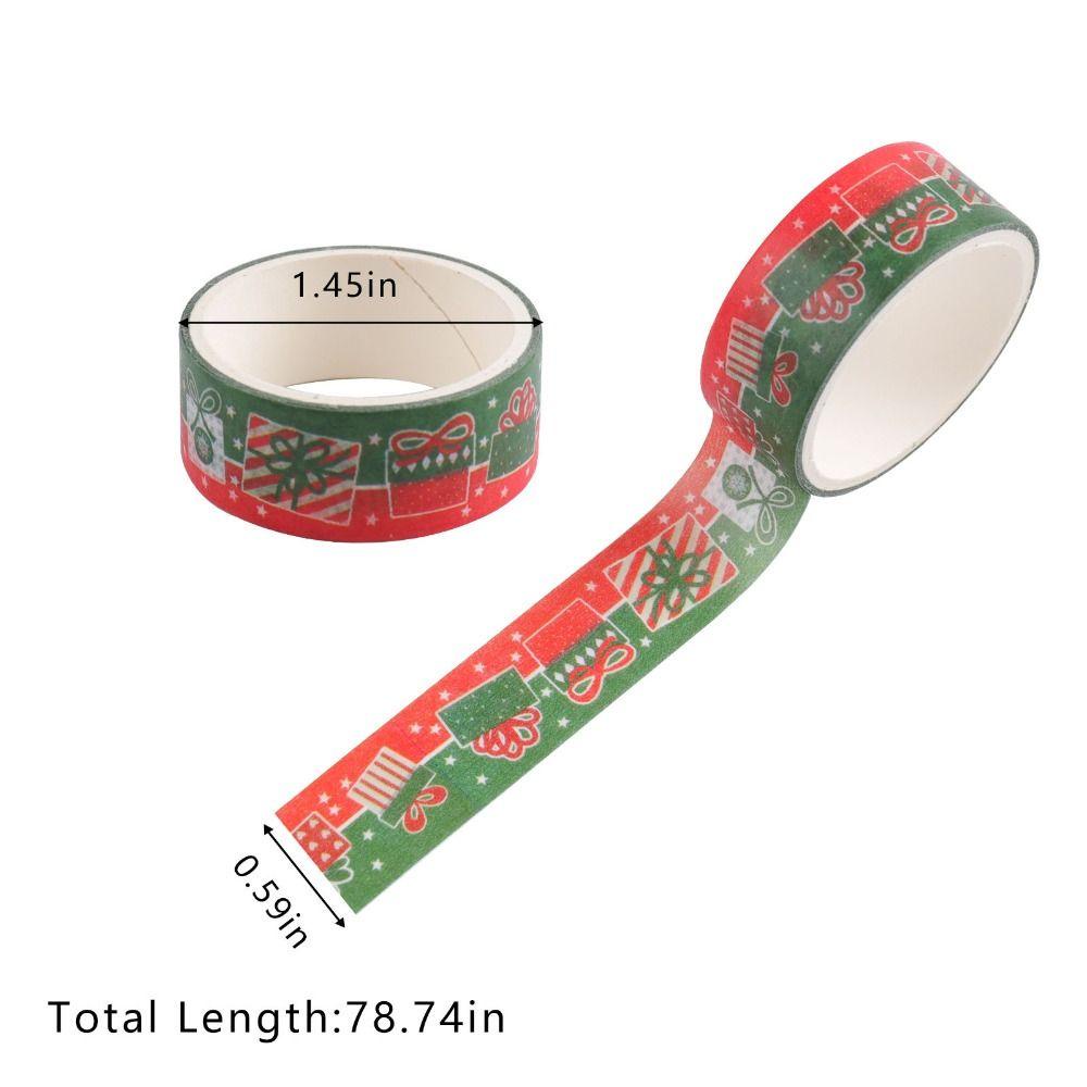 CHOOKEY Bộ 24 Cuộn Băng Keo Họa Tiết Giáng Sinh Chất Lượng Cao