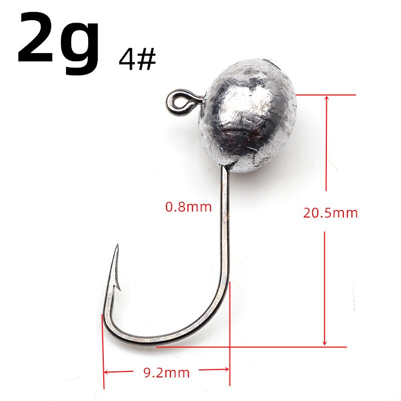 Set 10 Mồi Giả Nhử Cá 2g 3g 4g 5g Bằng Nhựa Cứng Gắn Kèm Móc Câu