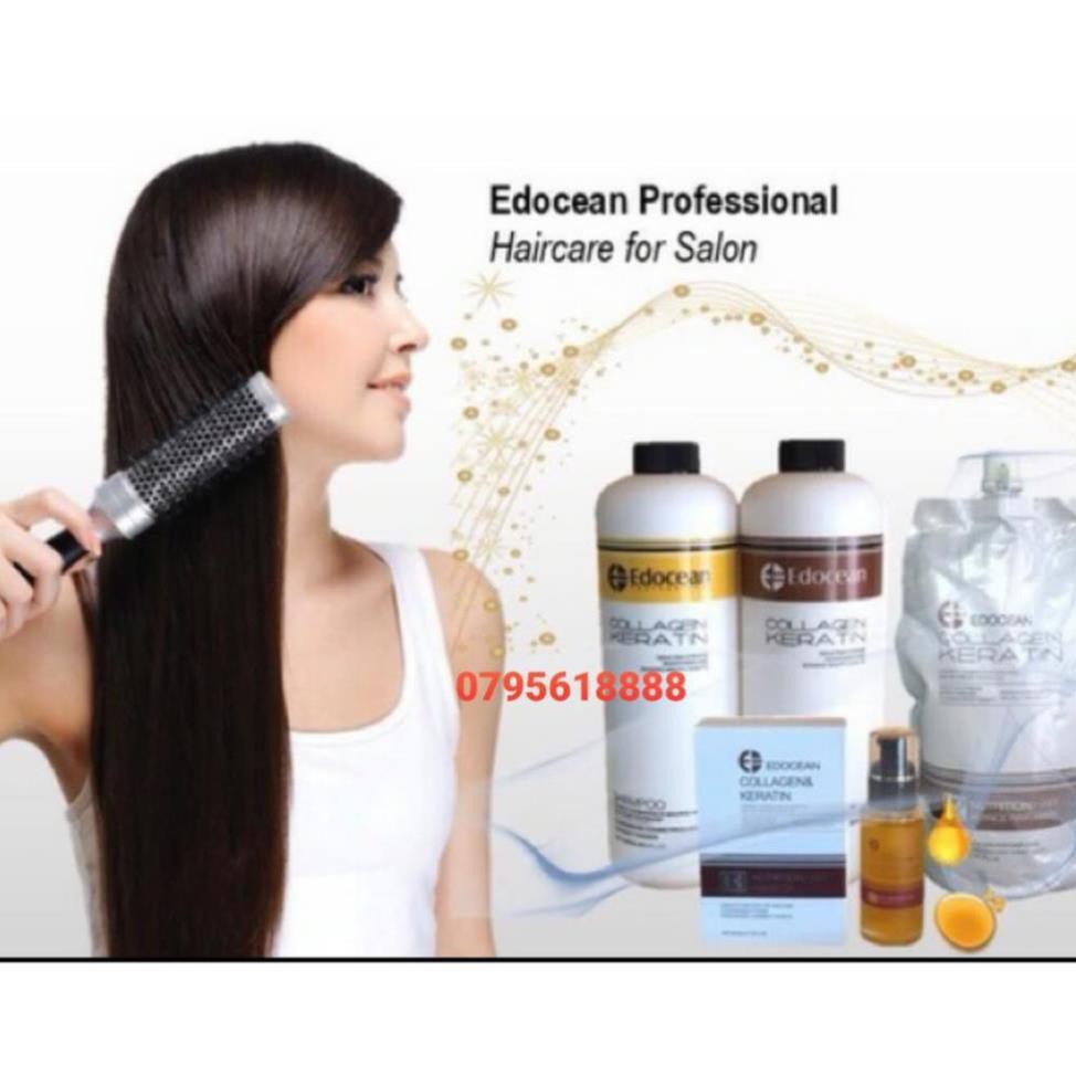 Dầu Gội keratin kiềm dầu siêu phục hồi mềm mượt chống rụng tóc cặp gội xả EDOCEAN - KERATIN 1000ml hàng chính hãng | BigBuy360 - bigbuy360.vn