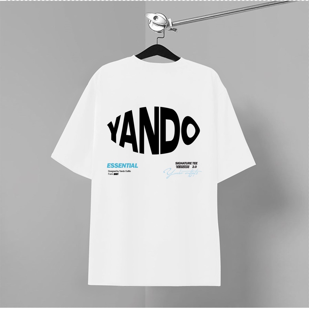 Áo Thun Tay Lỡ Nam Nữ Form Rộng YANDO OUTFITS HGA03 Cotton 2 Chiều