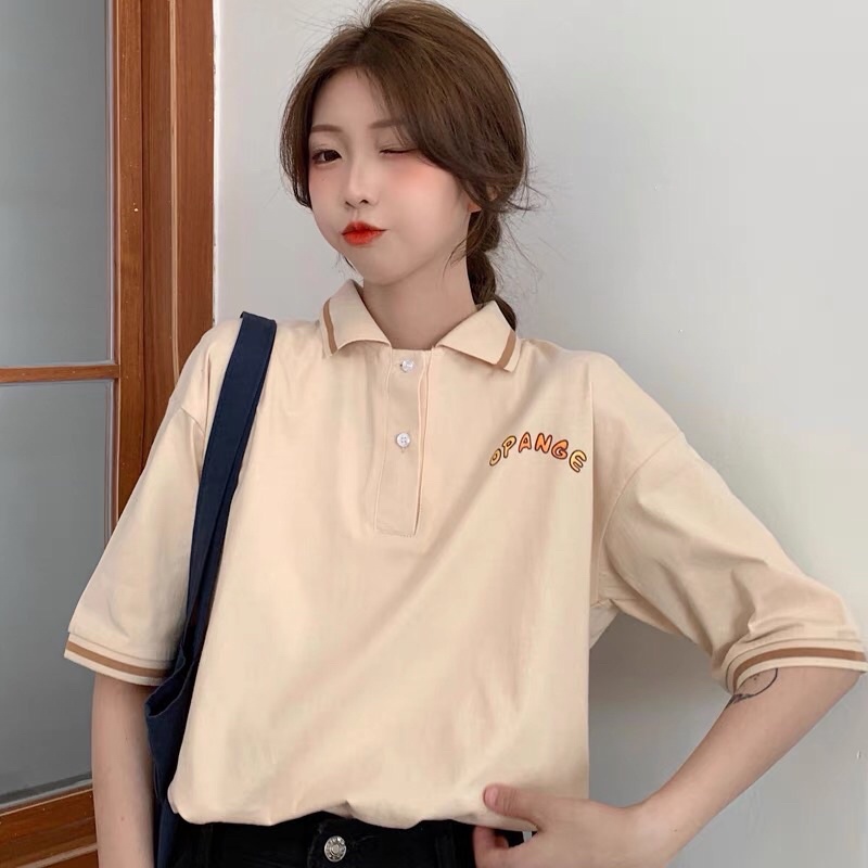[Order] Áo polo ulzzang Opange Strawberry xinh xắn | BigBuy360 - bigbuy360.vn