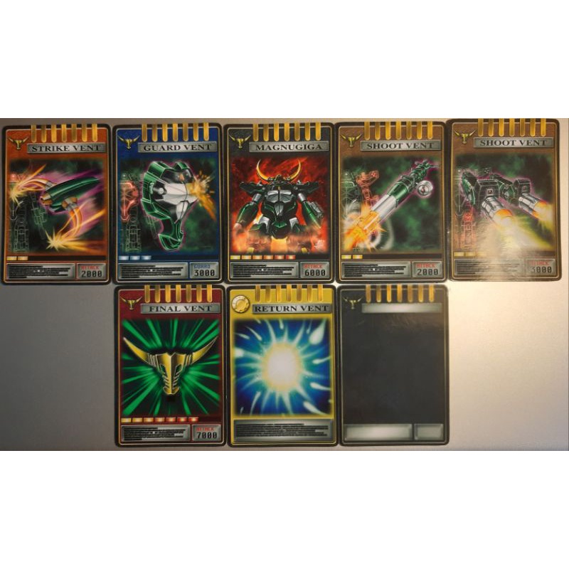 Combo 8 thẻ Advent Card nhựa của Kamenrider Zolda trong Ryuki