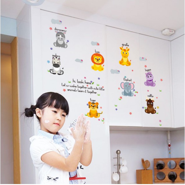 COMBO 2 tâm Decal trang trí tường chống thấm nước