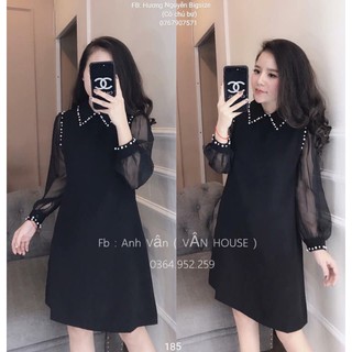 60-80kg bigsize đầm suông đính ngoc