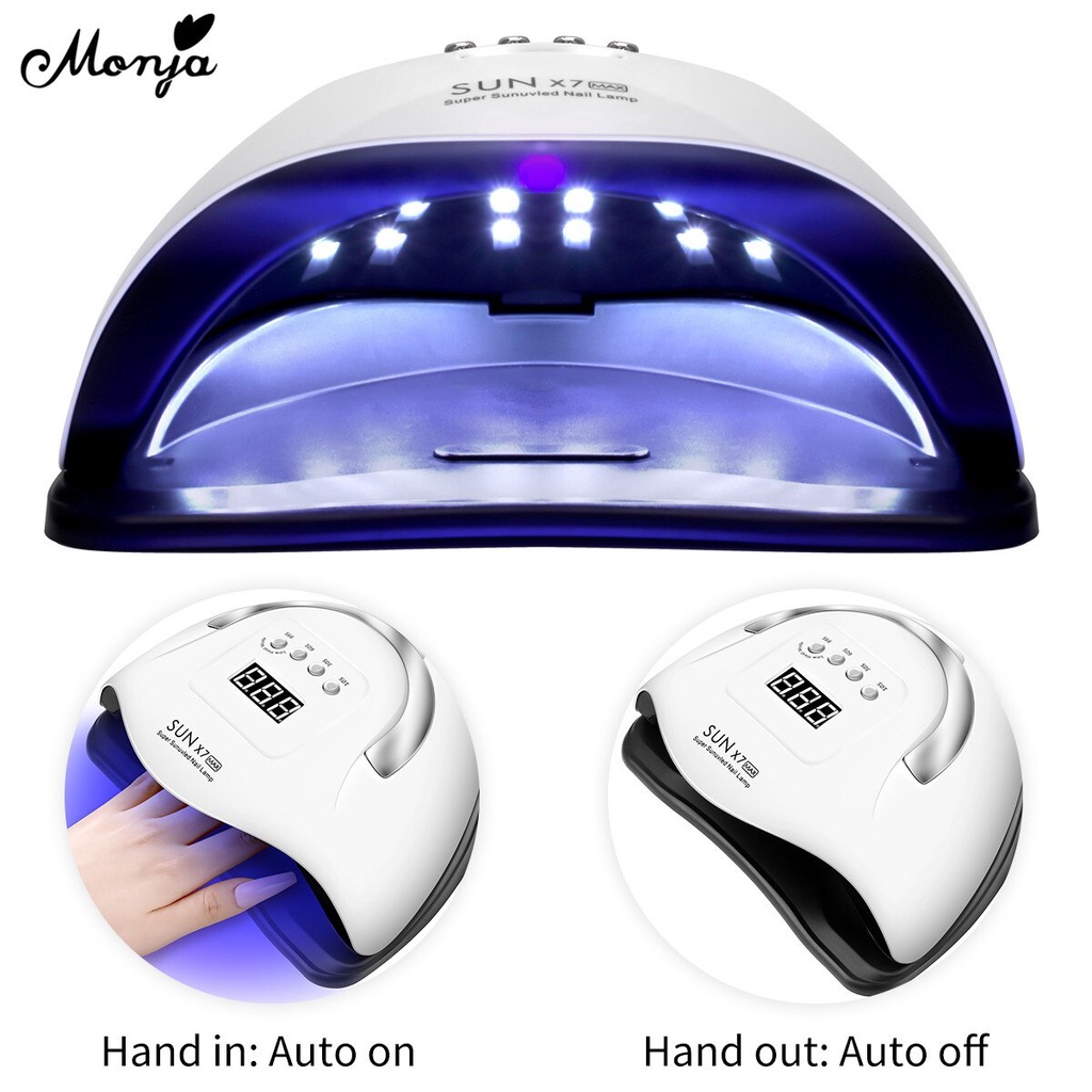 [Hàng mới về] Đèn LED UV thông minh 180w 57 bóng tiện dụng để làm khô móng tay nhanh chóng