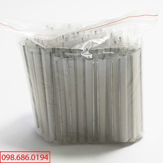 100 Ống co nhiệt hàn cáp quang 60MM, [ 2 trụ kim loại ] cố định bảo vệ ống