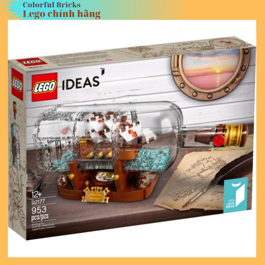 Lego Ideas 92177, 21313_Ship in a Bottle_Thuyền trong chai (Chính hãng)