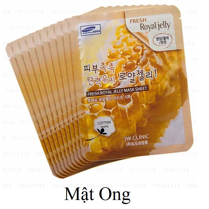 [Chính Hãng] Bộ 15 Gói Mặt Nạ Dưỡng Da 3w Clinic Fresh Mask Sheet 15 x 23ml [Mix 15 Loại]