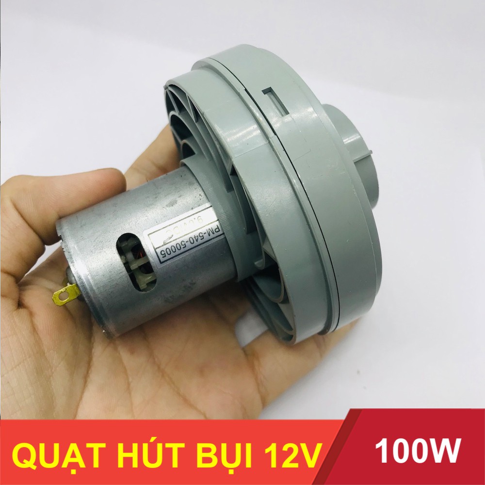 Motor quạt hút bụi 9.6V - 12V - 100W siêu bền chế máy hút bụi motor 540 Mabuchi tốc độ cao - LK0181