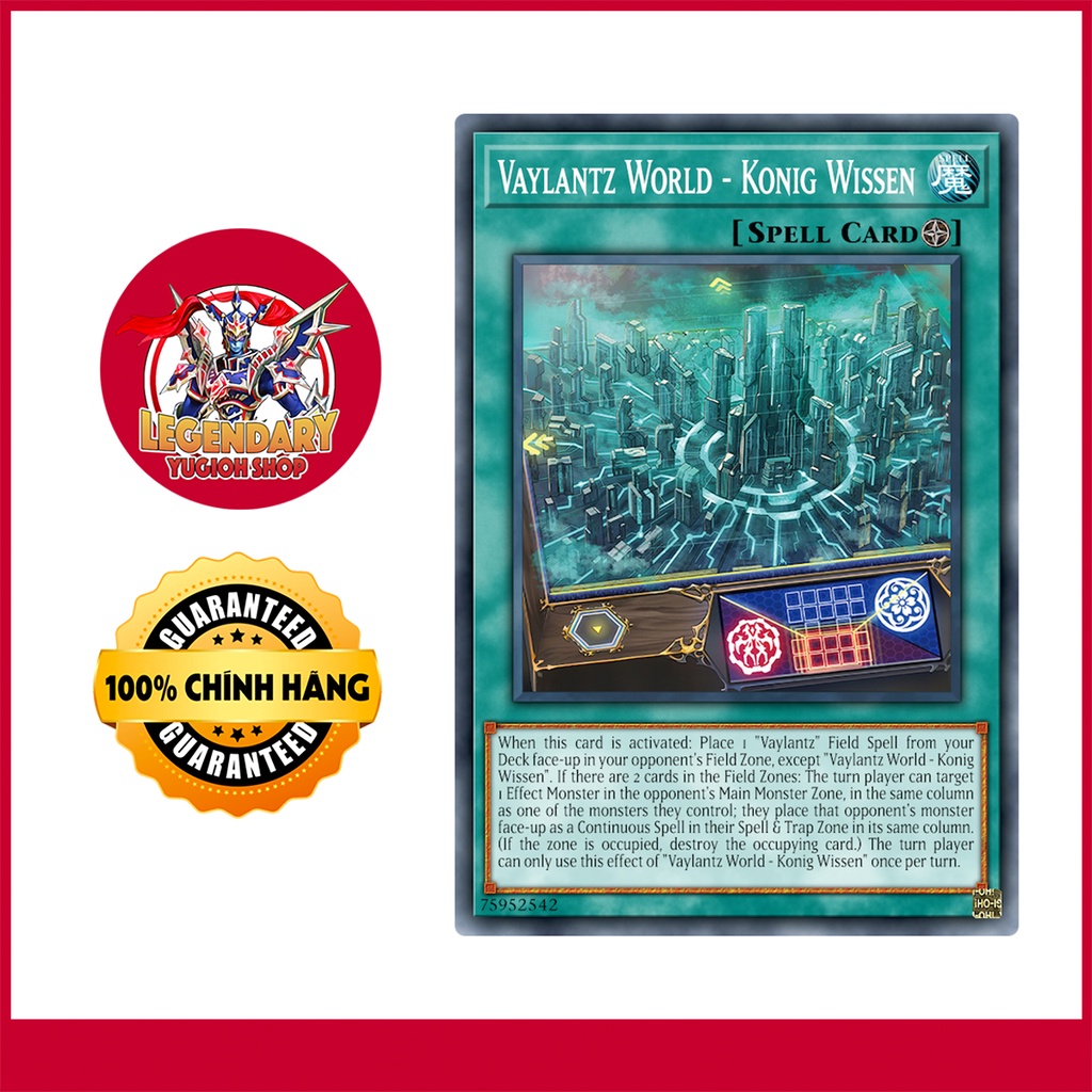 [Thẻ Bài Yugioh Chính Hãng] Vaylantz World - Konig Wissen