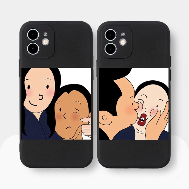 Ốp lưng iphone BẢO VỆ CAMERA cho iphone 7+/8 plus, X, XSMAX, 11, 12, 12, 13 PROMAX CẶP ĐỘ NGỘ NGHĨNH