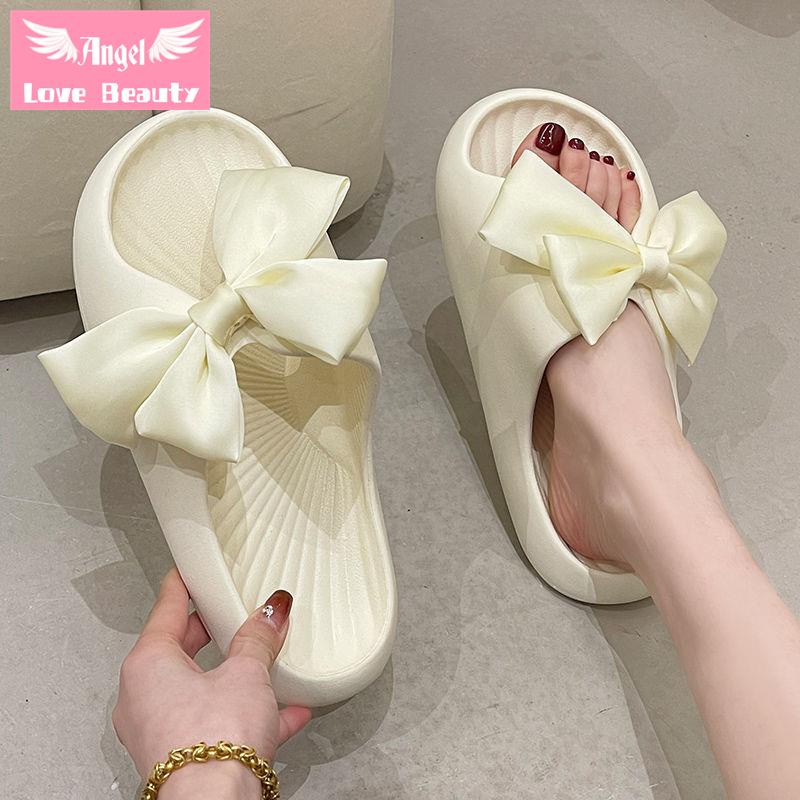 [Hàng Mới Bán Chạy]~ Sandal Công Chúa Vải Satin Đính Nơ Thời Trang Mùa Hè Thoải Mái Dành Cho Nữ Sinh