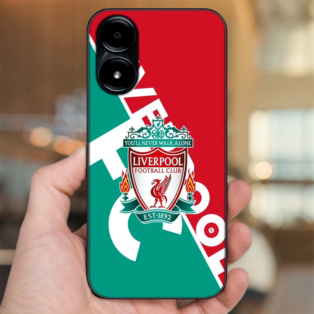 Ốp lưng Vivo Y02s viền đen in hình Liverpool FC