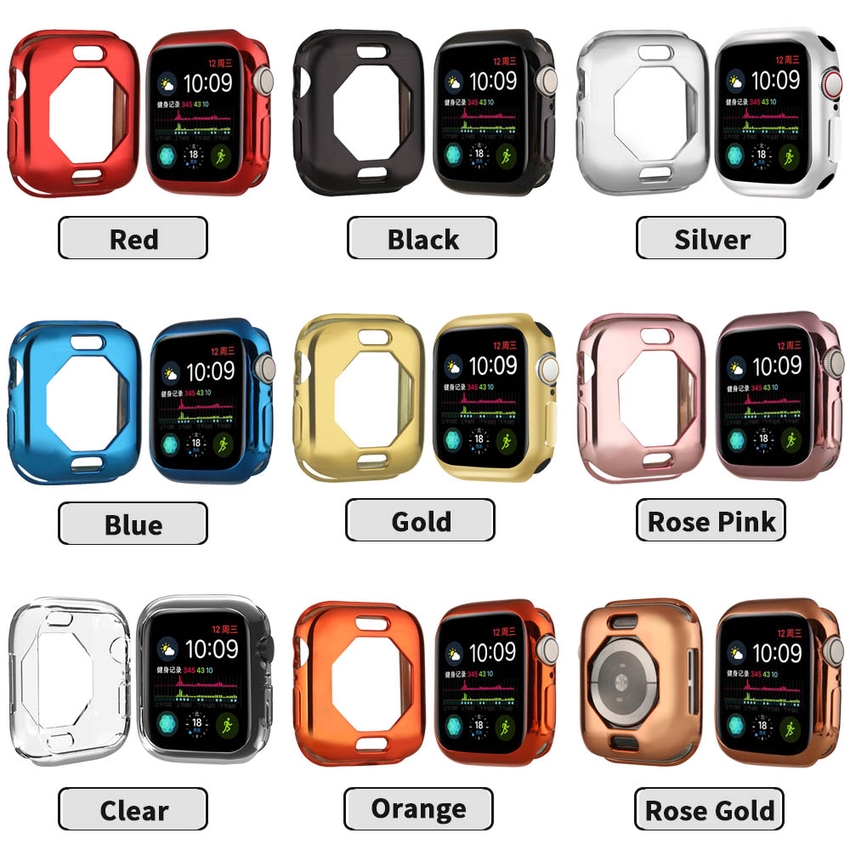 Ốp Bảo Vệ Mặt Đồng Hồ Thông Minh Apple Watch 40mm 44mm Iwatch Series 5 4 Bằng Tpu Mềm