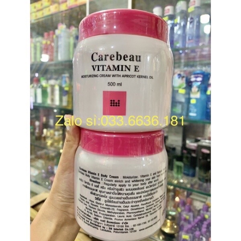 Kem vitamin e nắng Hồng Thái Lan hủ 500ml