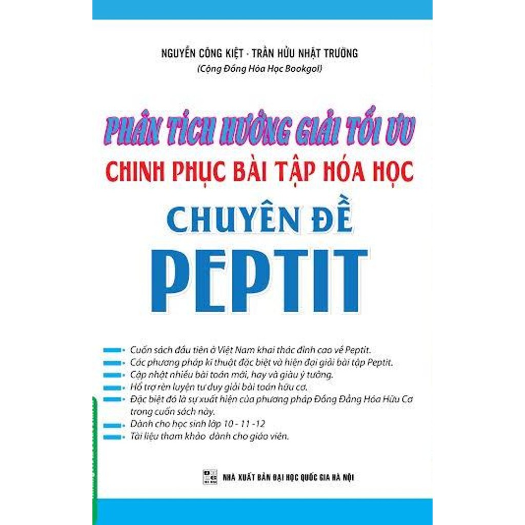 Sách - Phân tích hướng giải tối ưu chinh phục BT Hóa học chuyên đề Peptit