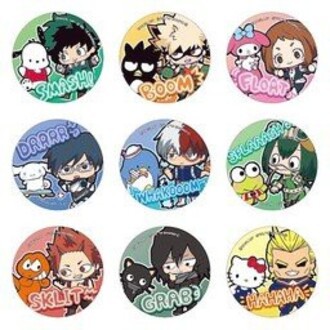 Huy hiệu IN HÌNH My hero academy Học viện anh hùng anime chibi dễ thương tiện lợi