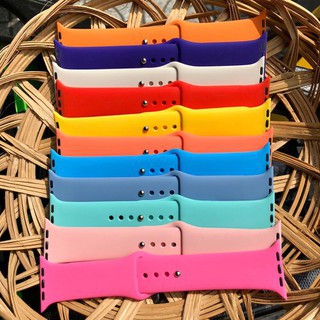 DÂY ĐỒNG HỒ SILICON APPLE WATCH SPORT BANDS CAO CẤP MÀU ĐỎ FULL SIZE  38mm 40mm 42mm 44mm