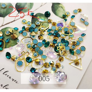 set đá charm trang trí móng tay