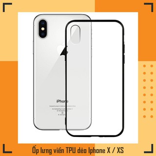 Ốp lưng cứng viền tpu dẻo cho điện thoại apple iphone x / xs - 02007