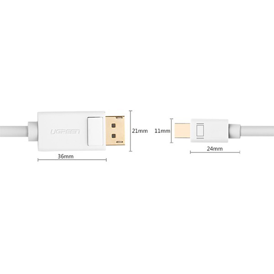 Cáp chuyển Mini DisplayPort to Displayport Ugreen 10476 dài 1,5M chính hãng - HapuStore