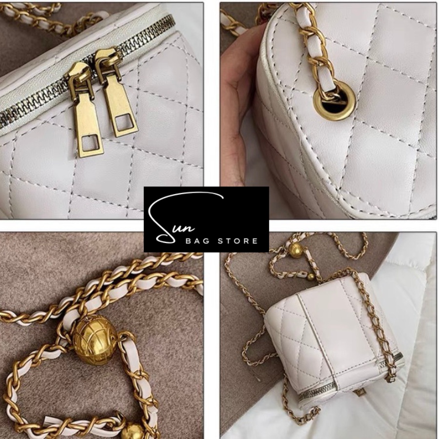 Túi xách nữ đeo chéo, đeo vai, cốp đi chơi, đi học, da đẹp, thời trang cao cấp size 12cm SB229