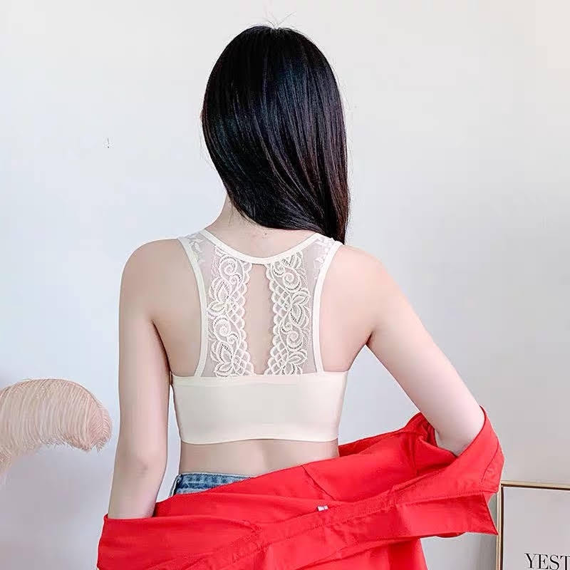 Áo Bra Nữ Áo Lót Nữ Ren Lưng Thêu Hoa Gợi Cảm Sexy RT001 Kèm Mút Ngực Mỏng Nhẹ