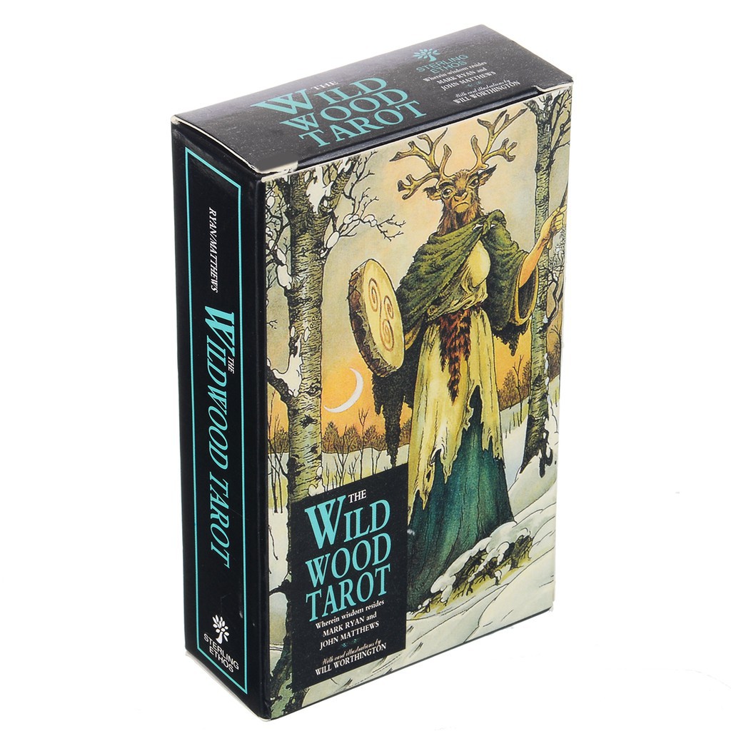 Combo Bài Tarot Wild Wood M9 và Túi Nhung Đựng Tarot và Khăn Trải Bàn Tarot