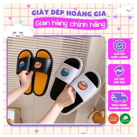 Dép quai ngang Boy Girl, POPULAR , Dép cao su nữ hình Boy Cực mềm, êm, chống trượt