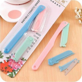 Bộ dao cạo lông mày tiện dụng 2 lưỡi