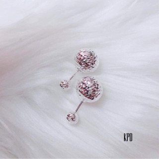 Bông tai dior bạc