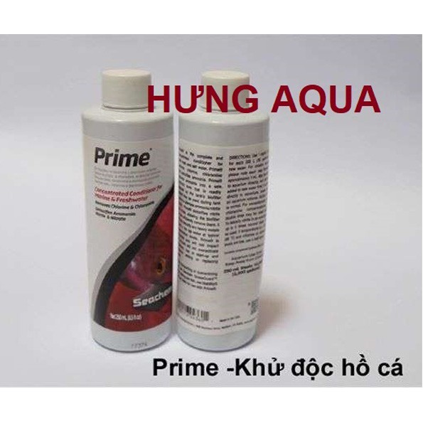 Dung dịch Khử Độc hồ cá Seachem PRIME Khử Kim Loại Nặng, Vệ Sinh Nước 100 - 250ml (giá rẻ nhất)