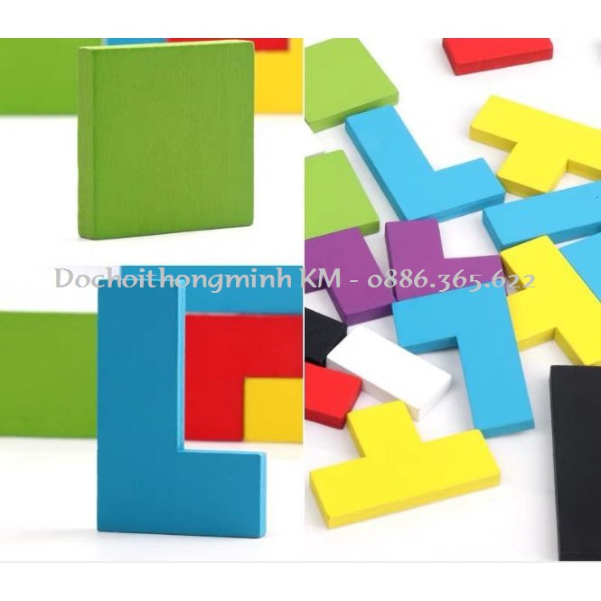 Trò Chơi Ghép Hình Tangram Trí Uẩn Cho Bé Yêu Phát Triển Toàn Diện 40 chi tiết