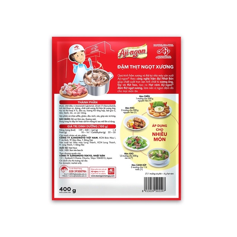 HẠT NÊM AJI-NGON 400g