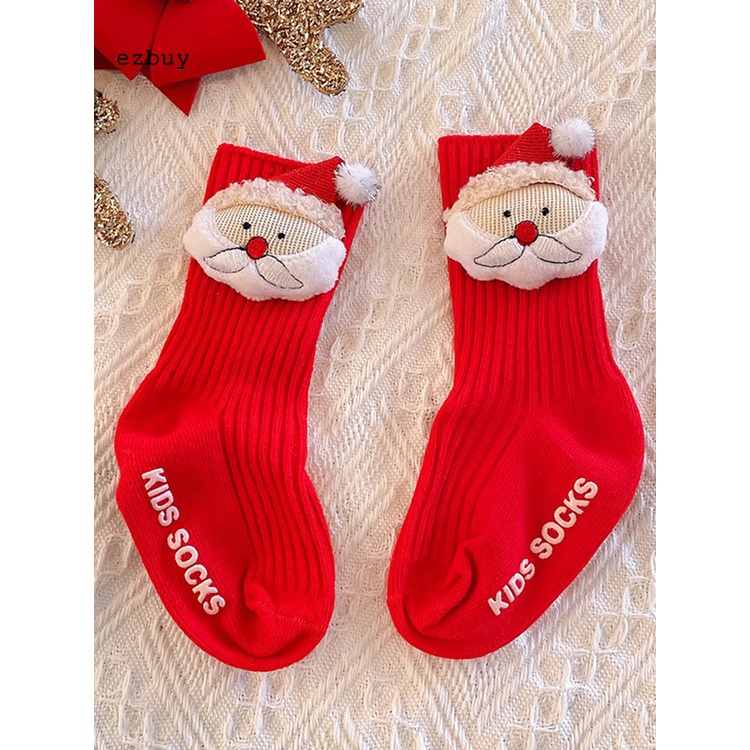 Vớ chân chống phai màu thoải mái họa tiết giáng sinh cho bé