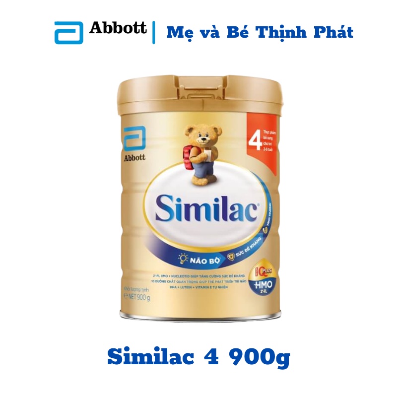 Sữa similac IQ Plus HMO số 4 hương vani 900g (2-6 TUỔI)