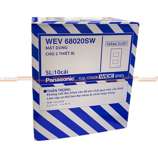 Mặt Dùng Cho 2 Thiết Bị Panasonic WEV68020SW [Dòng WIDE]