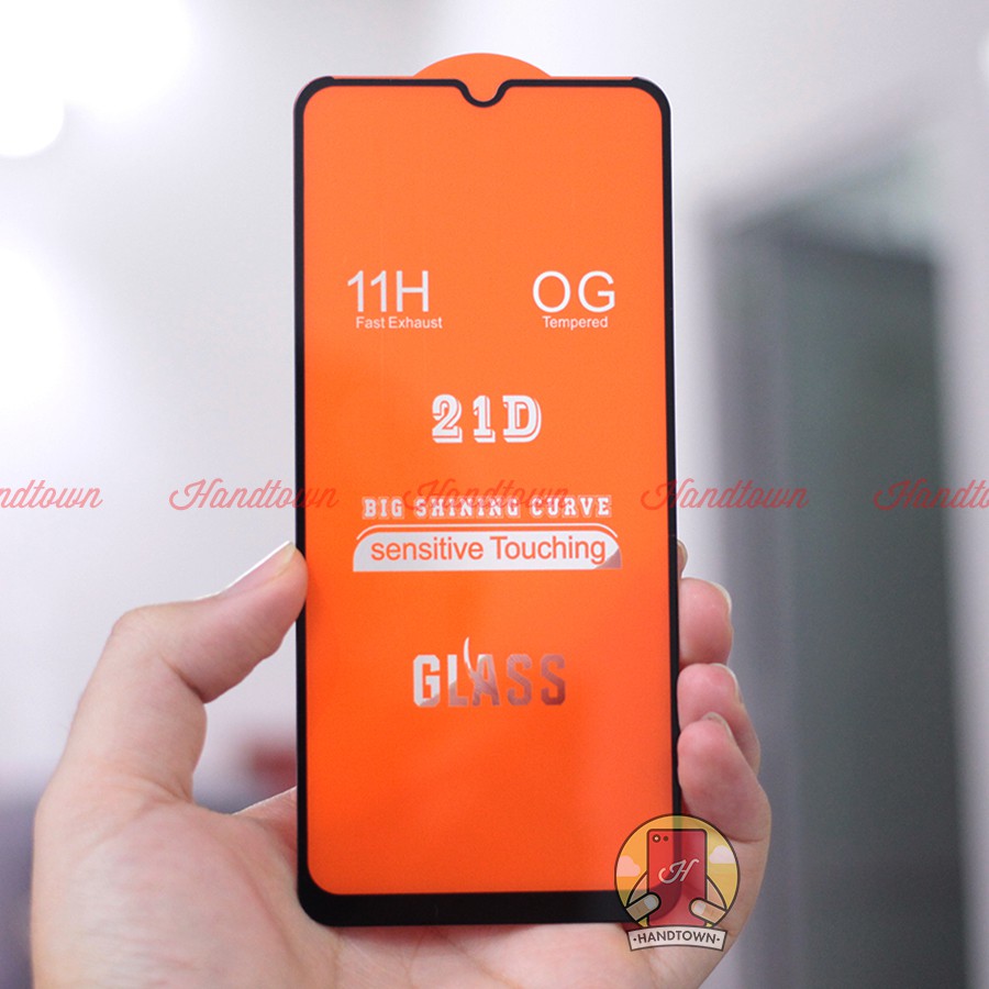 Kính Cường lực 21D Realme C20 C 20 Full Màn Đen Full Keo Bảo Vệ Màn Hình Chống Trầy Xước Chống Va Đập Handtown SIÊU BỀN