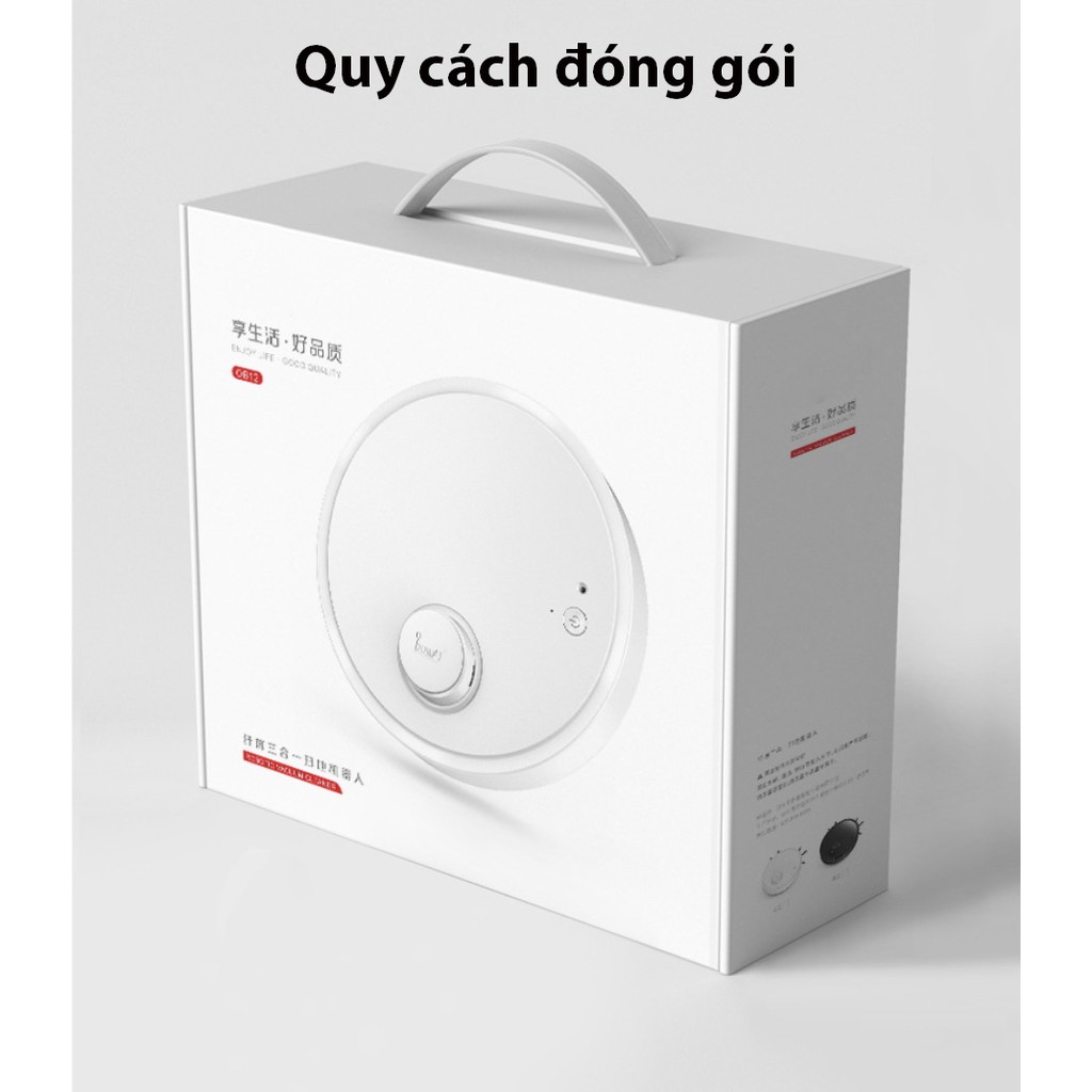 Robot hút bụi máy hút bụi thông minh AI 2021 nâng cấp đèn UV diệt khuẩn | BigBuy360 - bigbuy360.vn