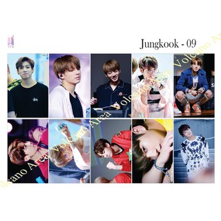 [BTS] Set Sticker JUNGKOOK - 9 mẫu (có nhiều mẫu hình dán Kpop)