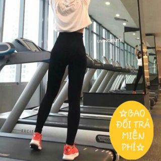 Quần Legging Nữ Nâng Mông Cạp Cao Xuất Hàn co giãn 4 túi chất vải cotton Quần Tập Gym Yoga Erobic mặc đi học đi công sở