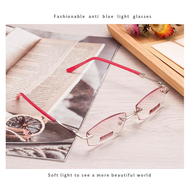 Kính lão thị không gọng cho nam và nữ chất lượng cao Kính đọc sách trên điện thoại di động có độ phân giải cao