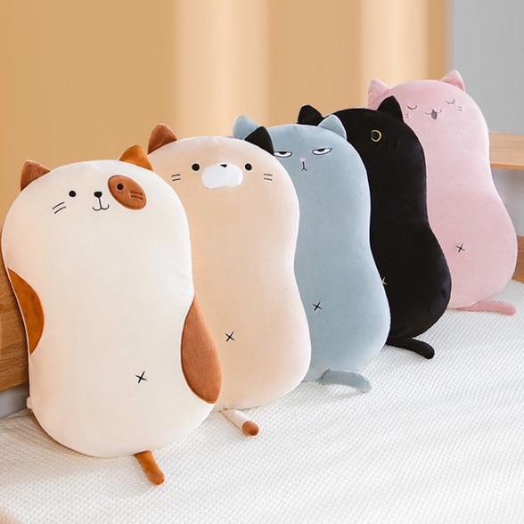 Gối Cao Su Non Mèo Cute Mẫu Mới Nhất (Có Khóa Kéo) - Gối Ôm Gối Tựa Hình Mèo Đáng Yêu