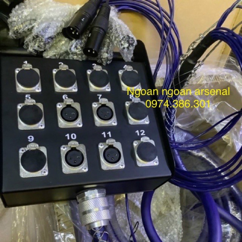 hộp cáp link (hộp stage box) 12,16 đường liền dây 30,5m hàng nhập khẩu