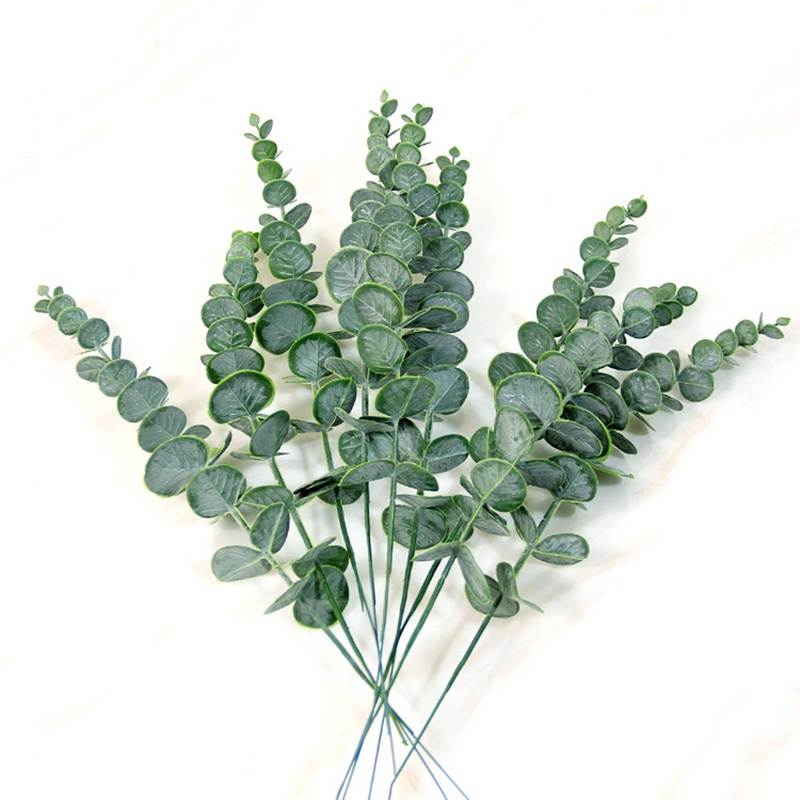 1 Lá khuynh diệp nhân tạo trang trí bàn