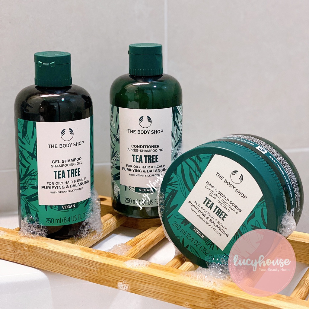 Tẩy da chết da đầu hair scrub tea tree The Body Shop