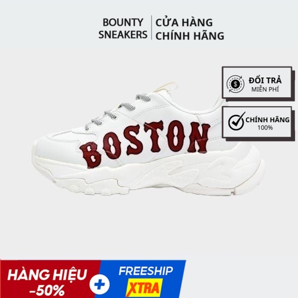 Giày MLB Boston Big Ball Chunky P ''White'' Sneaker Thời Trang Nam Nữ 32SHC2011-43L - Hàng Chính Hãng - Bounty Sneakers