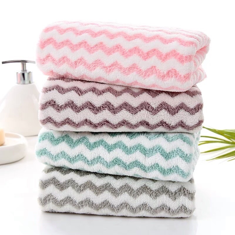 SALE!!! Khăn Mặt Lông Cừu Xuất Hàn Kẻ Ca Rô